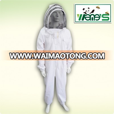 Thickened Type Beekeeping Suit With Hooded/Fency Veil Bee Protective Clothing supplier