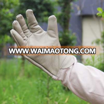 Thickened Long Sleeve Cowhide Beekeeping Gloves Work Gloves Bee keeping Gloves